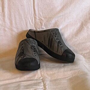 ‘Native’ J4 Gray/Black Fleece Lined Clog Shoes*